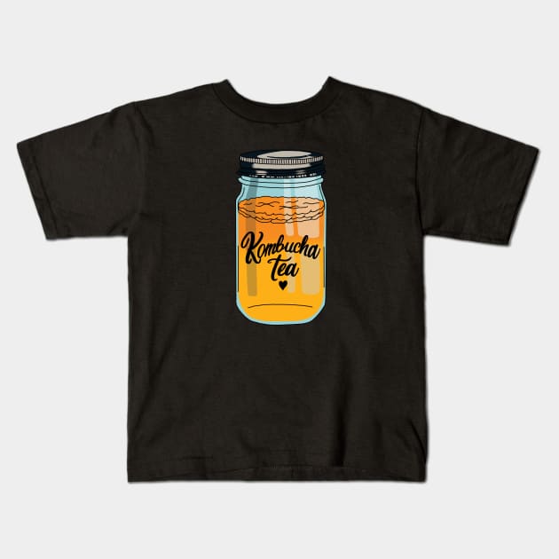 Kombucha sticker ❤️ Kids T-Shirt by NicoleHarvey